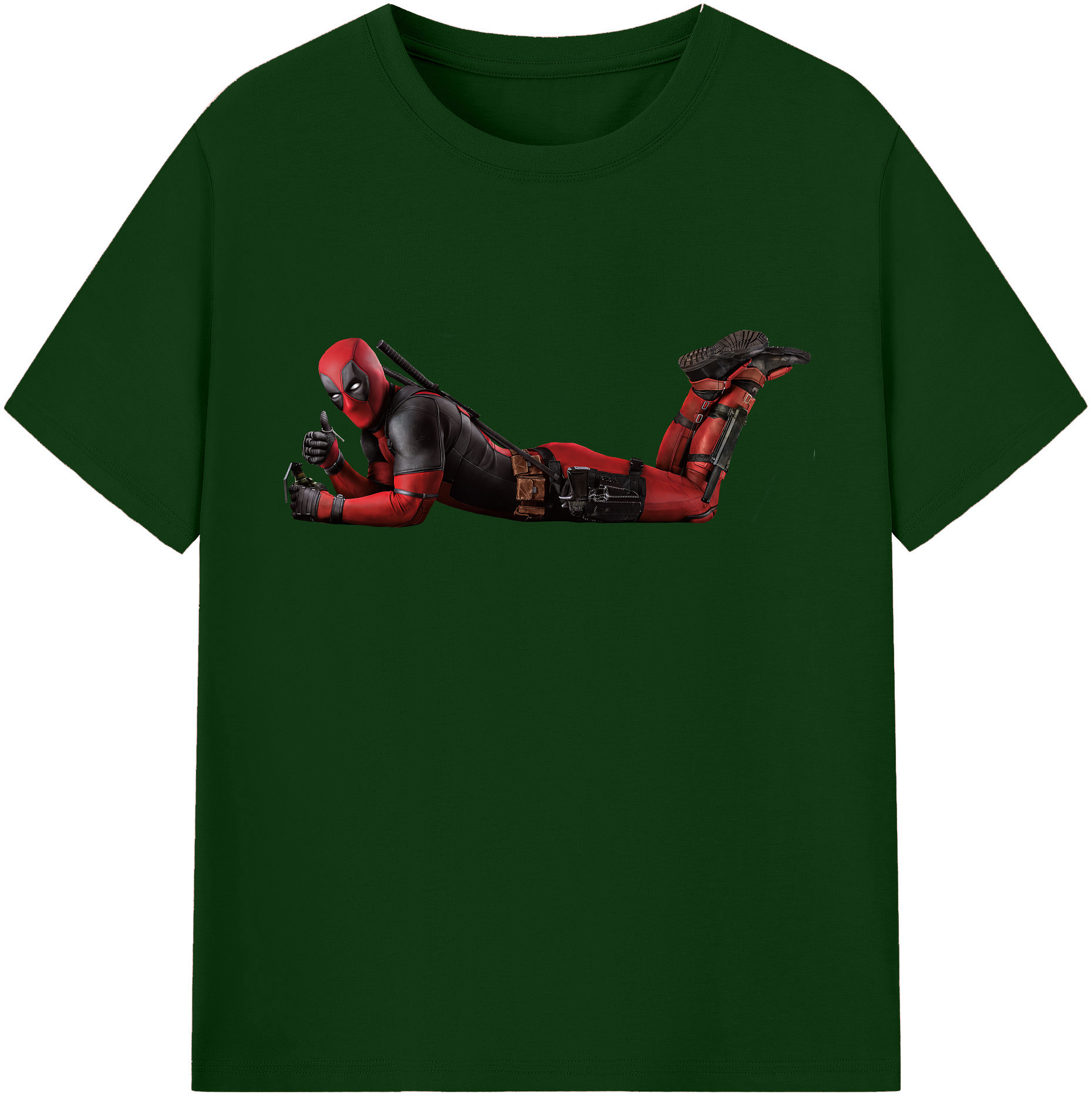 （画像用） Deadpool デッドプール 綿100％半袖Tシャツ（フロントプリント）